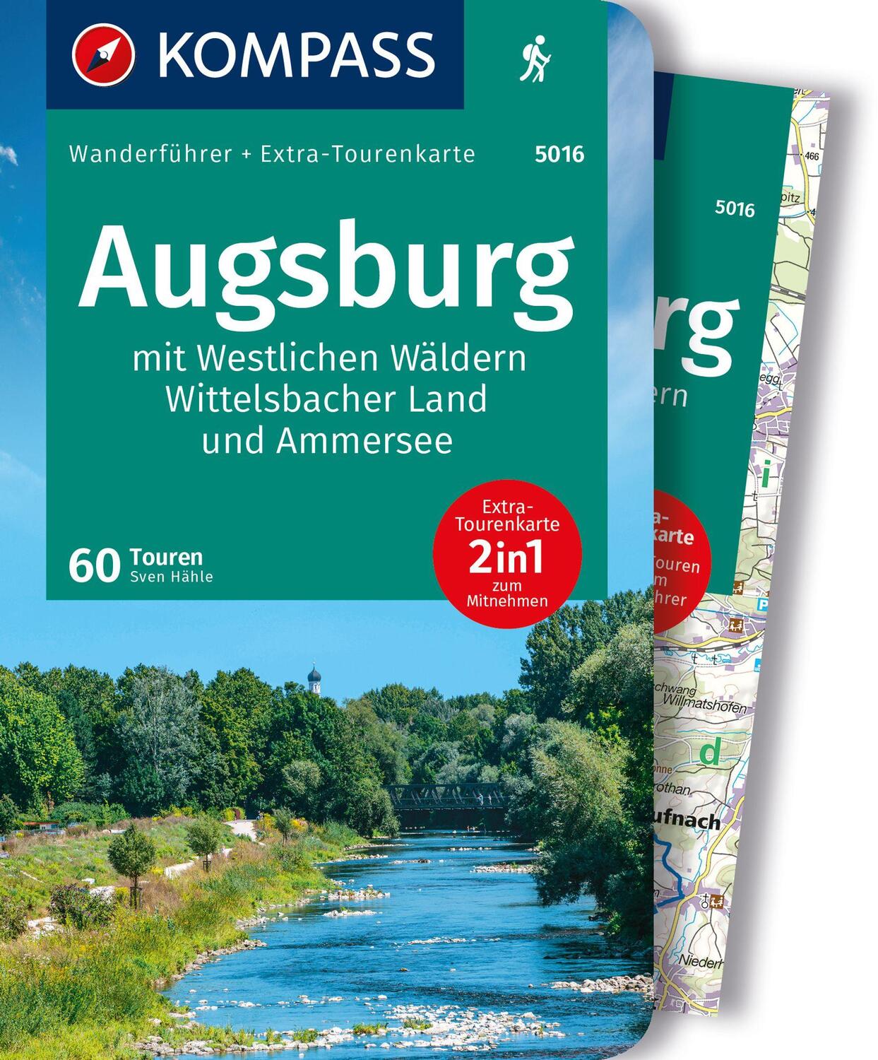 Cover: 9783991216834 | KOMPASS Wanderführer Augsburg mit Westlichen Wäldern, Wittelsbacher...