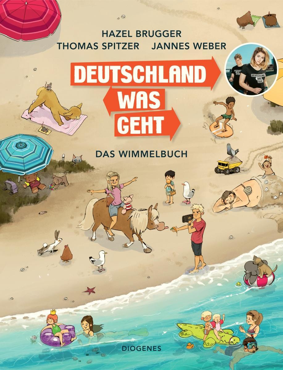 Cover: 9783257012941 | Deutschland Was Geht | Das Wimmelbuch | Hazel Brugger (u. a.) | Buch