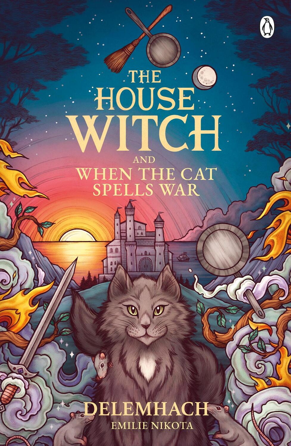 Cover: 9781405967099 | The House Witch and When The Cat Spells War | Delemhach, Emilie Nikota