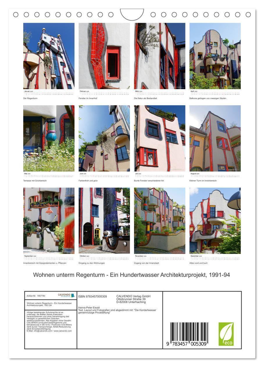 Bild: 9783457005309 | Wohnen unterm Regenturm - Ein Hundertwasser Architekturprojekt,...