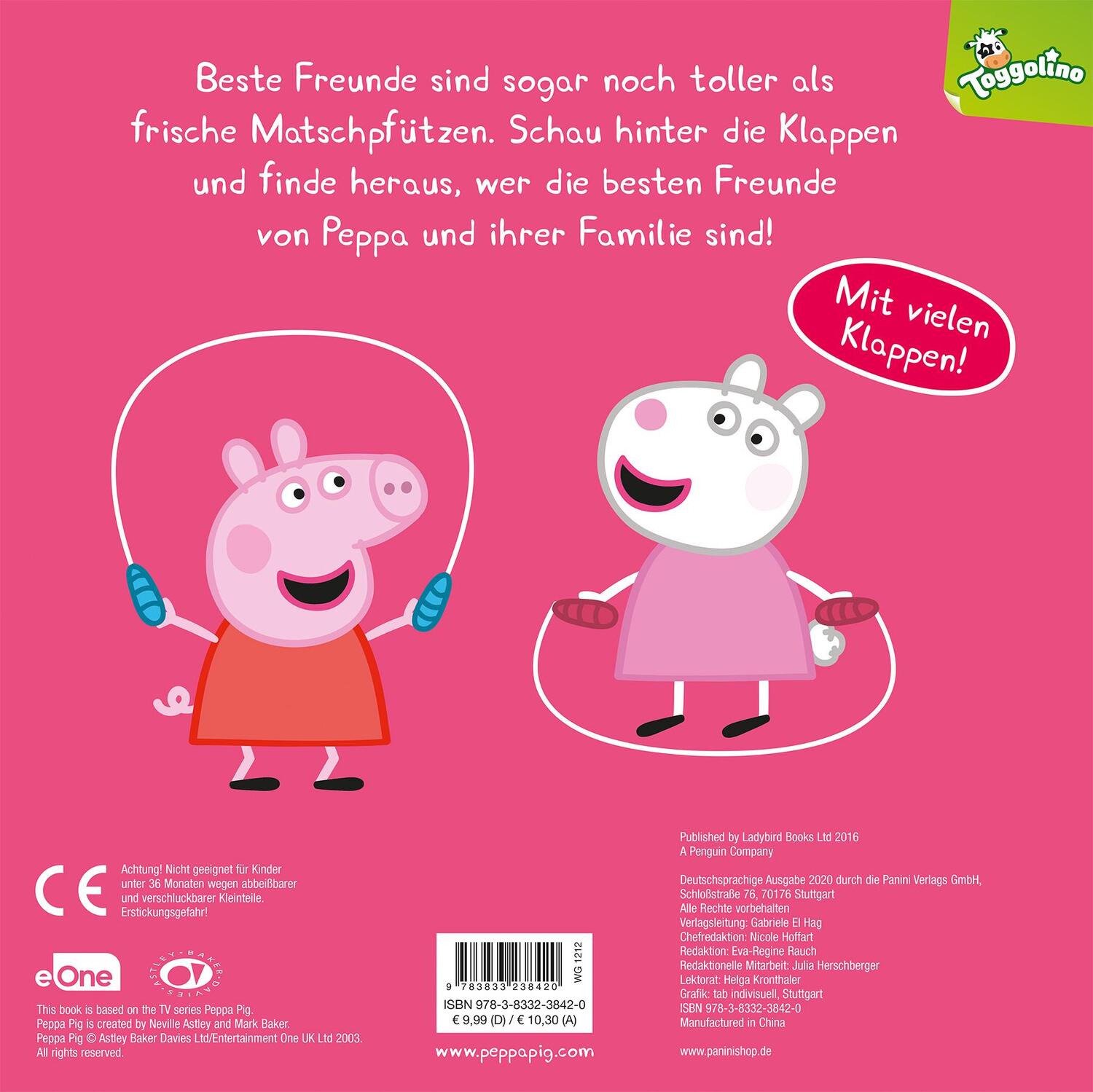 Rückseite: 9783833238420 | Peppa Pig: Beste Freunde - Mein allerliebstes Klappenbuch | Buch