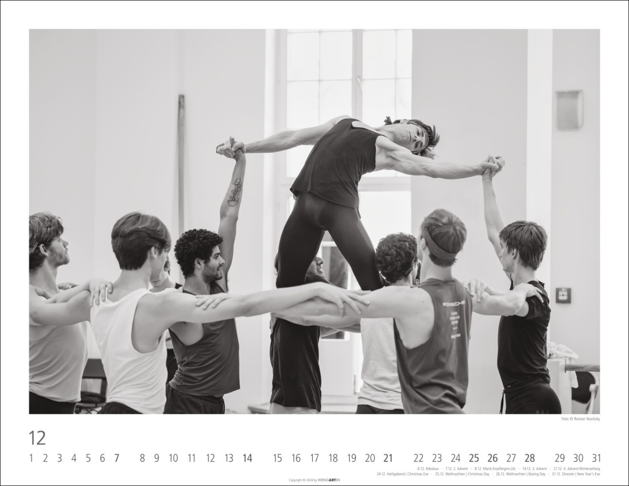 Bild: 9783839900369 | Ballettsaal - Stuttgarter Ballett Kalender 2025 - Stuttgarter Ballett