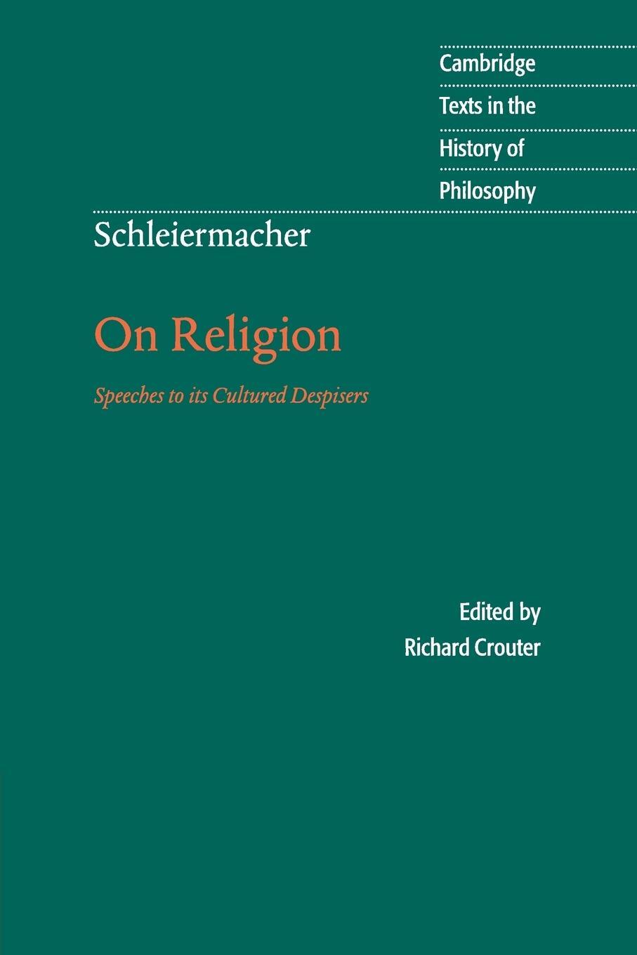 Cover: 9780521479752 | Schleiermacher | On Religion | Friedrich Schleiermacher | Taschenbuch