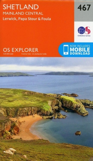 Cover: 9780319247181 | Shetland - Mainland Central | Ordnance Survey | (Land-)Karte | 2015