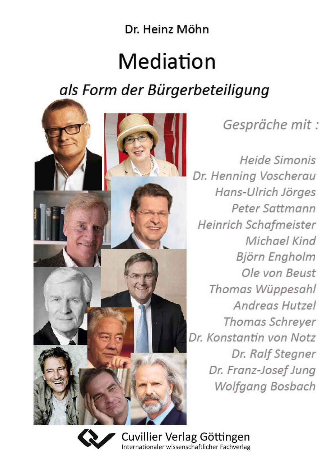 Cover: 9783954045631 | Mediation als Form der Bürgerbeteiligung | Heinz Möhn | Taschenbuch
