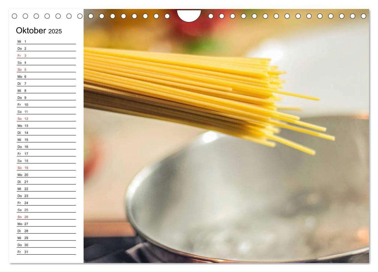 Bild: 9783435505739 | Heute gibt es Nudeln! Basta! Pasta-Impressionen (Wandkalender 2025...