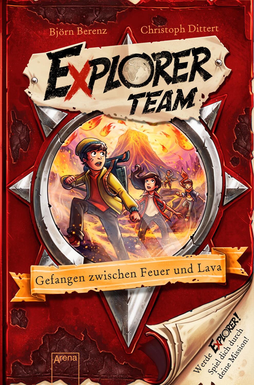 Cover: 9783401605692 | Explorer Team. Gefangen zwischen Feuer und Lava | Björn Berenz (u. a.)