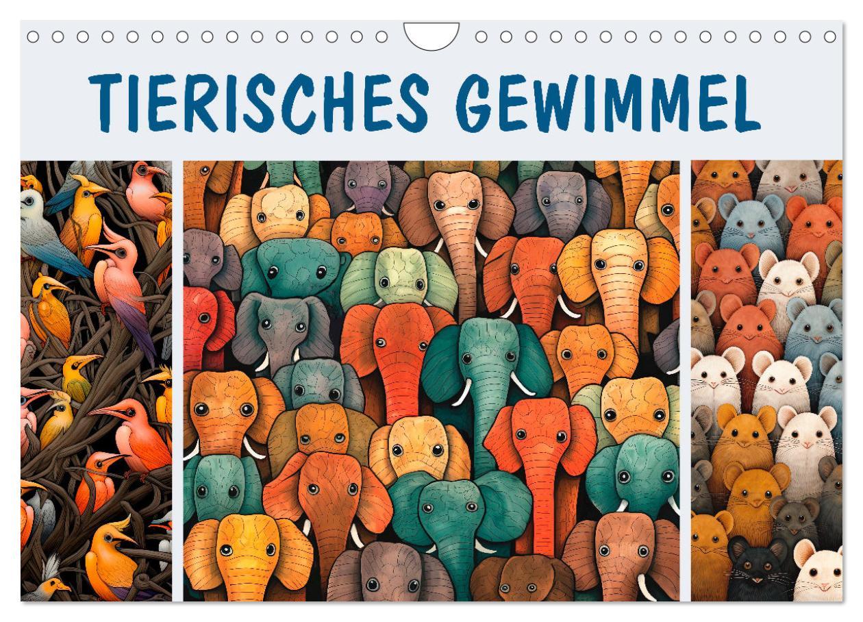 Cover: 9783383837937 | Tierisches Gewimmel (Wandkalender 2025 DIN A4 quer), CALVENDO...