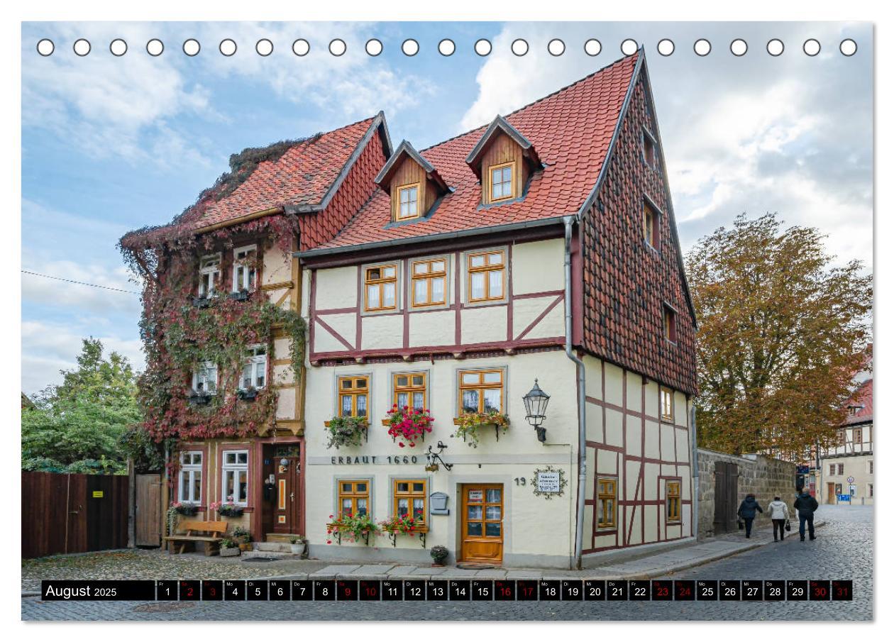 Bild: 9783435221899 | Fachwerkstadt Quedlinburg (Tischkalender 2025 DIN A5 quer),...