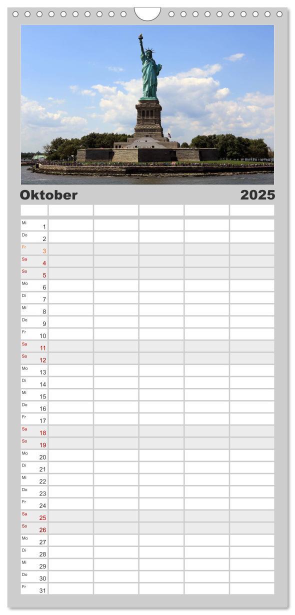 Bild: 9783457112403 | Familienplaner 2025 - New York City mit 5 Spalten (Wandkalender, 21...