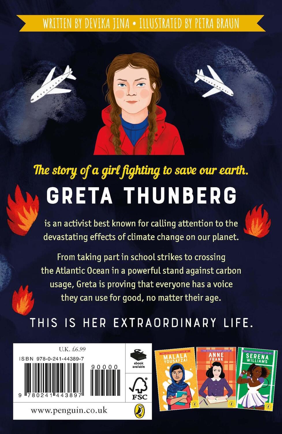 Rückseite: 9780241443897 | The Extraordinary Life of Greta Thunberg | Devika Jina | Taschenbuch