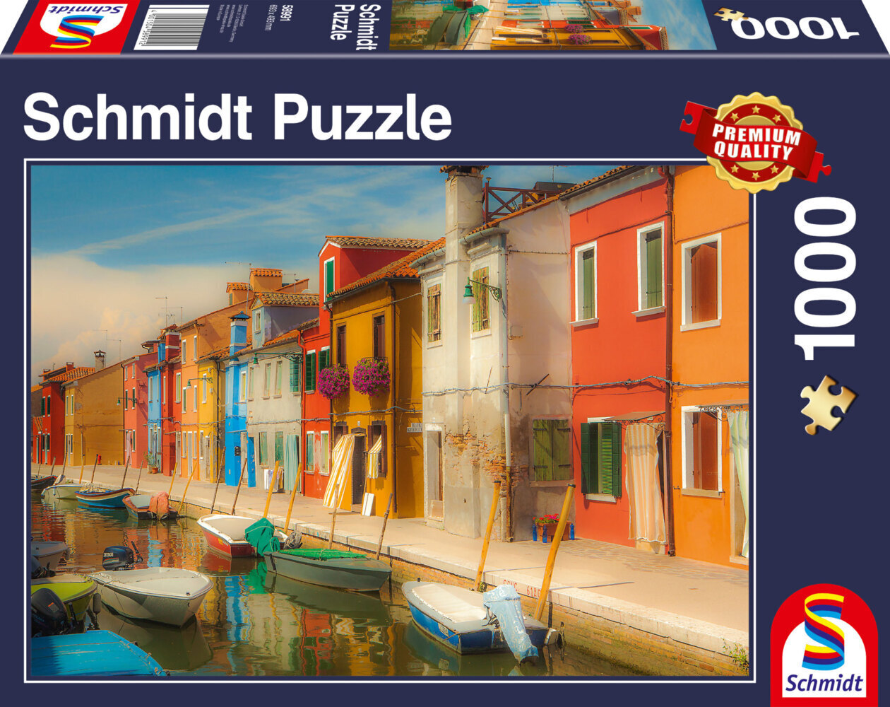 Cover: 4001504589912 | Bunte Häuser der Insel Burano (Puzzle) | Erwachsenenpuzzle 1.000 Teile