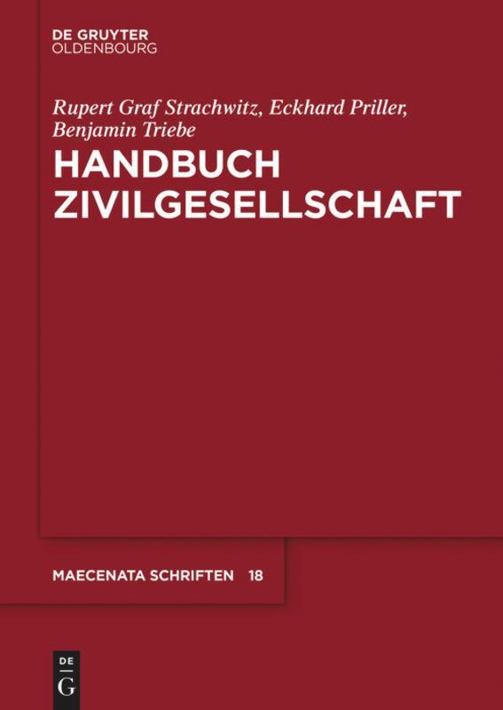 Cover: 9783110551297 | Handbuch Zivilgesellschaft | Rupert Graf Strachwitz (u. a.) | Buch