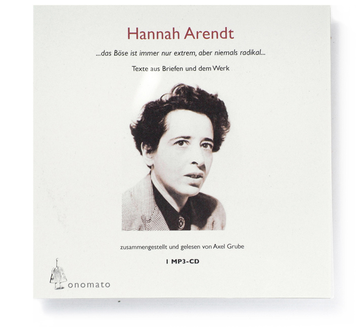 Cover: 9783939511090 | Hannah Arendt. Ein fragmentarisches Werkportrait, 1 MP3-CD | Arendt