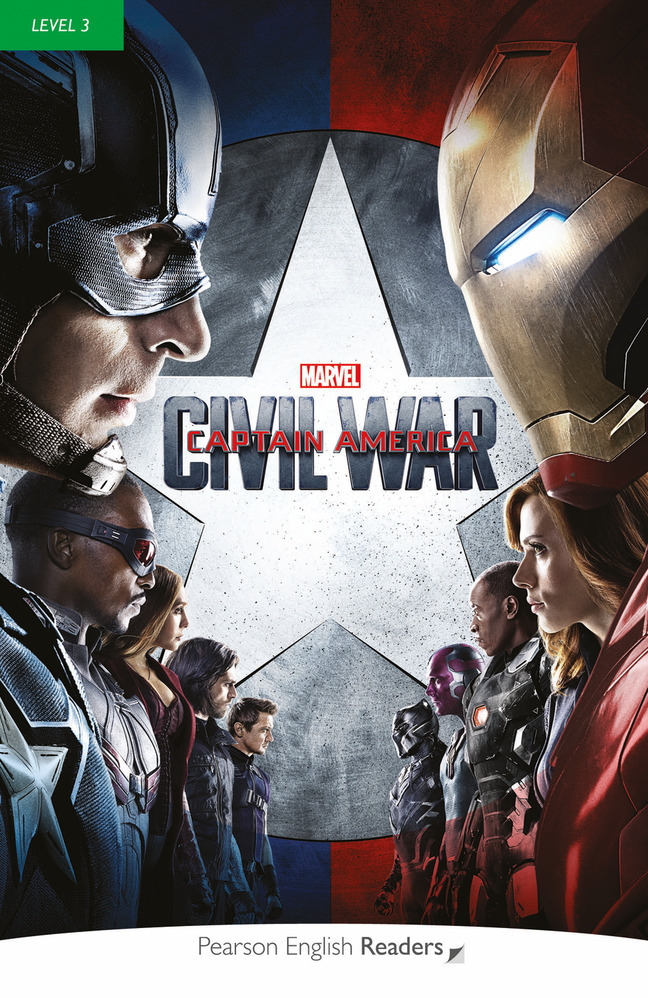 Cover: 9781292205915 | Pearson English Readers Level 3: Marvel - Captain America - Civil War