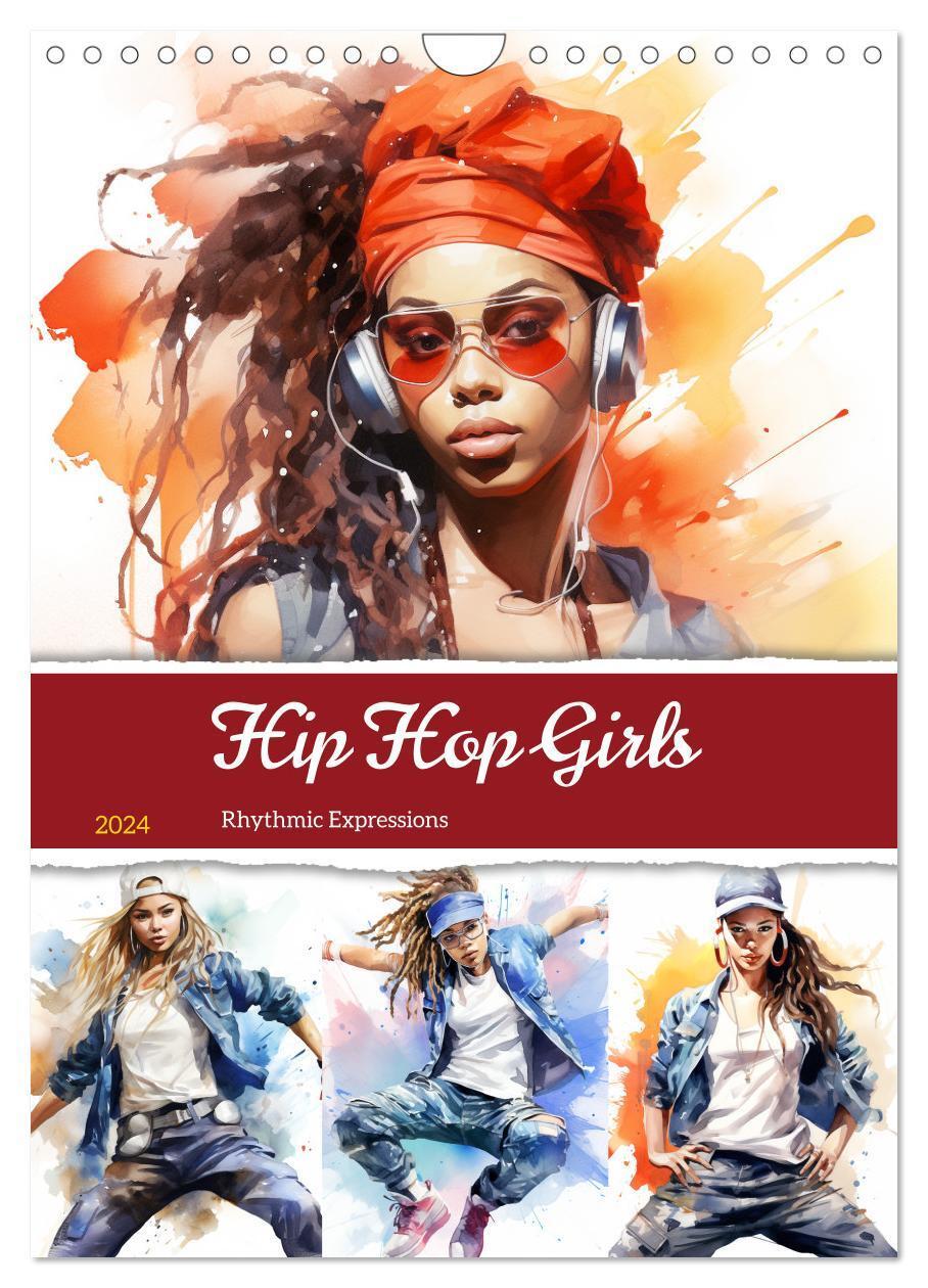 Cover: 9783383664151 | Hip Hop Girls. Rhythmic Expressions (Wandkalender 2024 DIN A4...