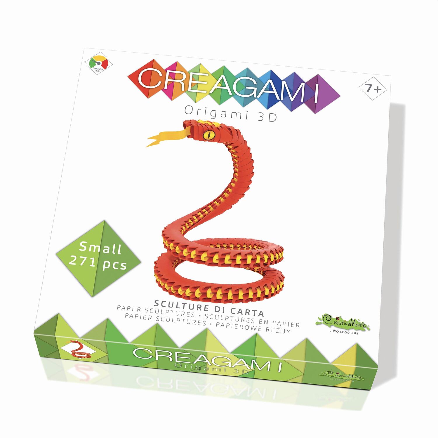 Cover: 8032591787611 | CREAGAMI - Origami 3D Schlange 271 Teile | Creagami | Spiel | 3178761