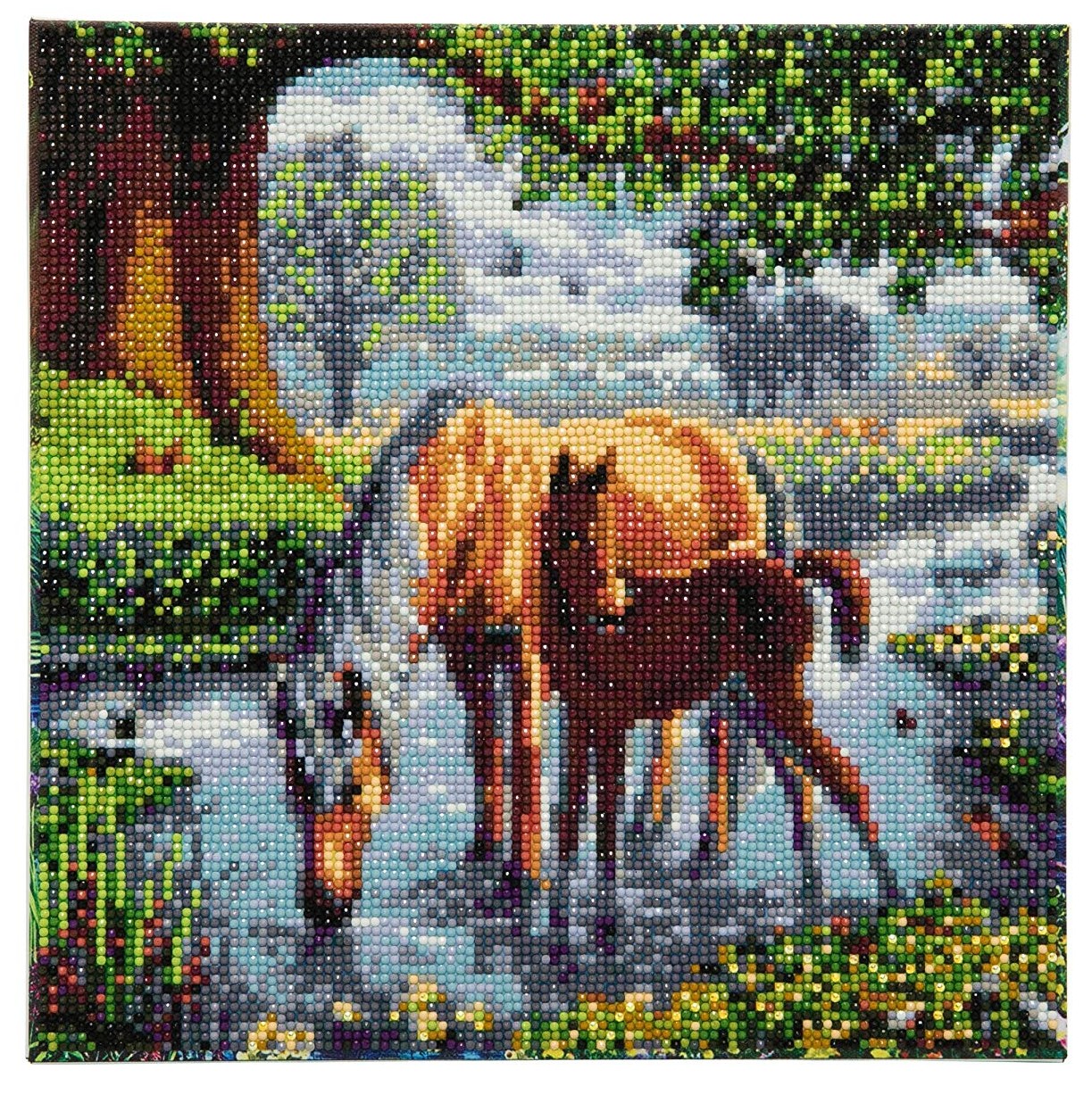 Cover: 5055865467876 | Craft Buddy CAK-SC1 - Fell Ponies, 30x30cm Crystal Art Kit, Diamond...