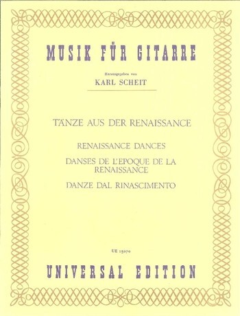 Cover: 9783702441487 | Tänze aus der Renaissance für Gitarre | Buch | Universal Edition