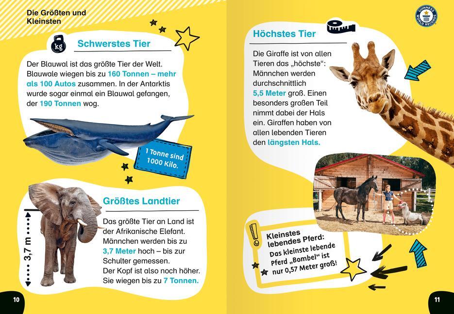 Bild: 9783473462629 | Guinness World Records für Erstleser - Tiere (Rekordebuch zum...