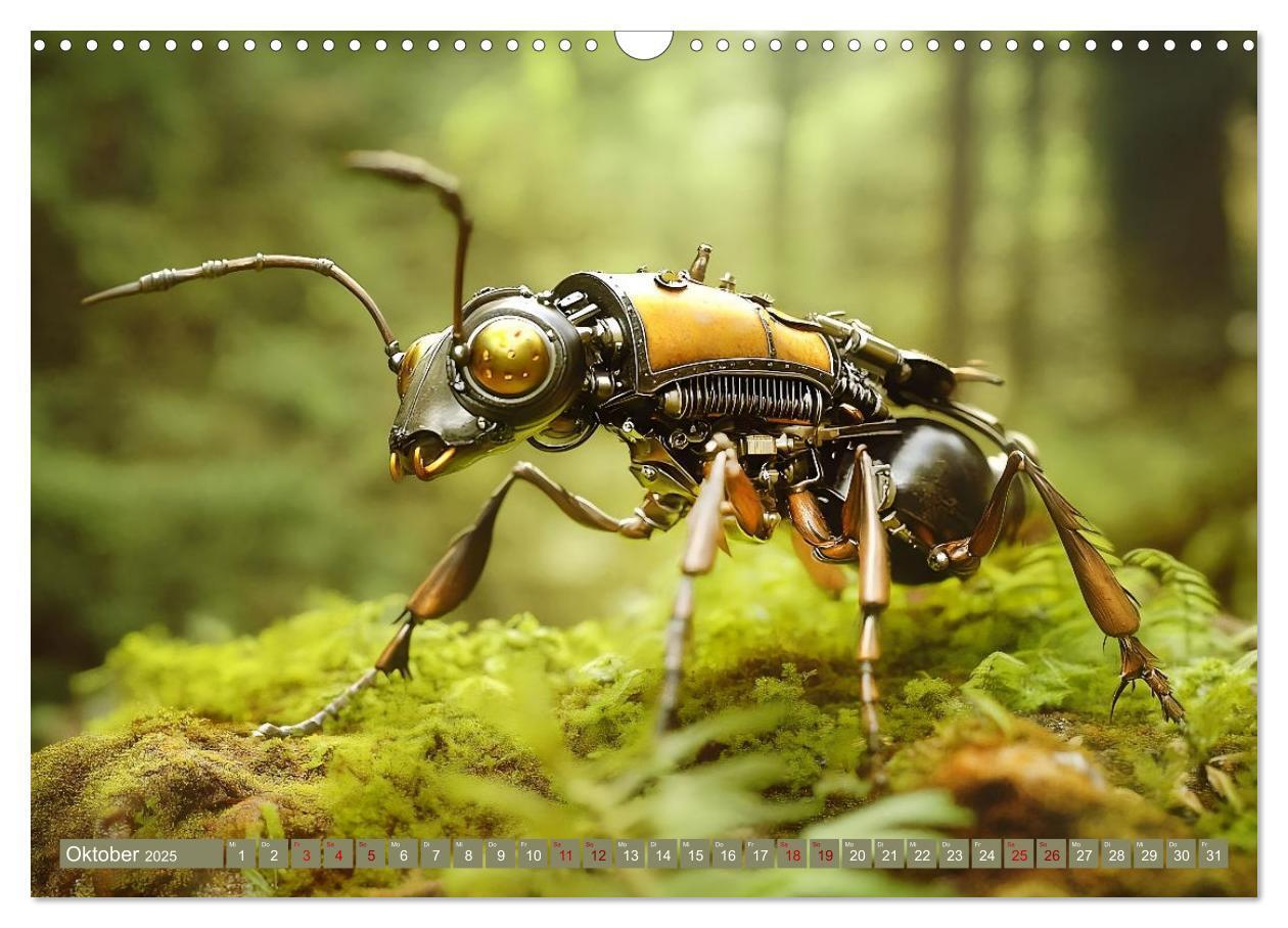 Bild: 9783457185766 | Die fantastische Welt der Steampunk-Insekten (Wandkalender 2025 DIN...