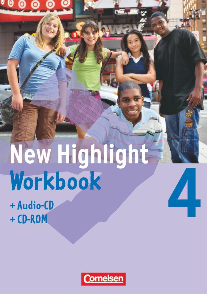 Cover: 9783060314072 | New Highlight 4: 8. Schuljahr. Workbook mit CD-ROM und Text-CD | 2008