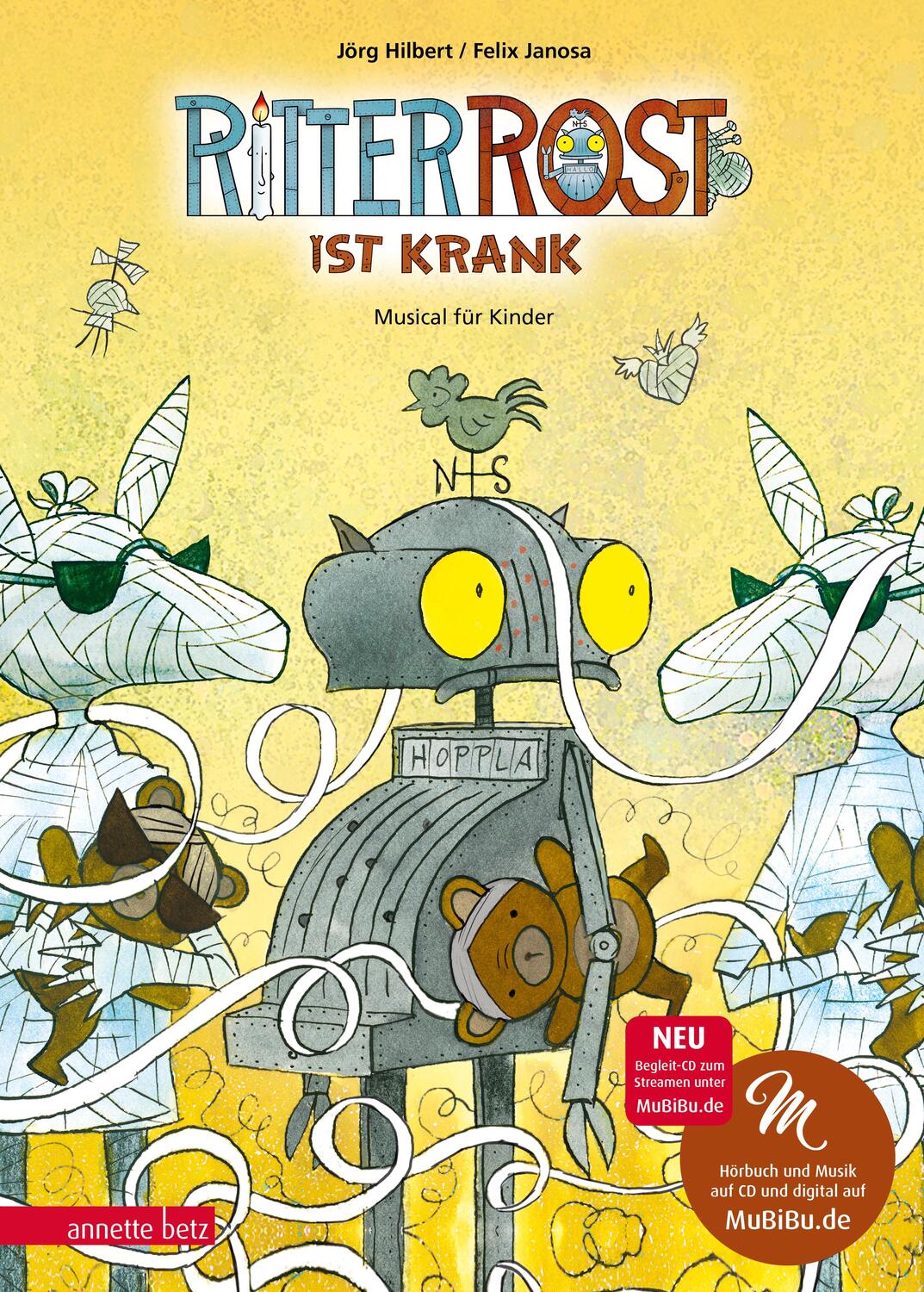 Cover: 9783219118407 | Ritter Rost 10: Ritter Rost ist krank | Buch mit CD | Jörg Hilbert