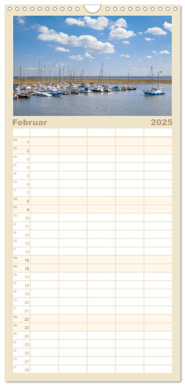 Bild: 9783457098189 | Familienplaner 2025 - Moin Spiekeroog mit 5 Spalten (Wandkalender,...