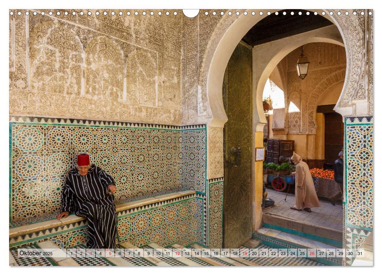 Bild: 9783435477531 | Marokko: Marrakesch, Atlas, Sahara, Fès (Wandkalender 2025 DIN A3...