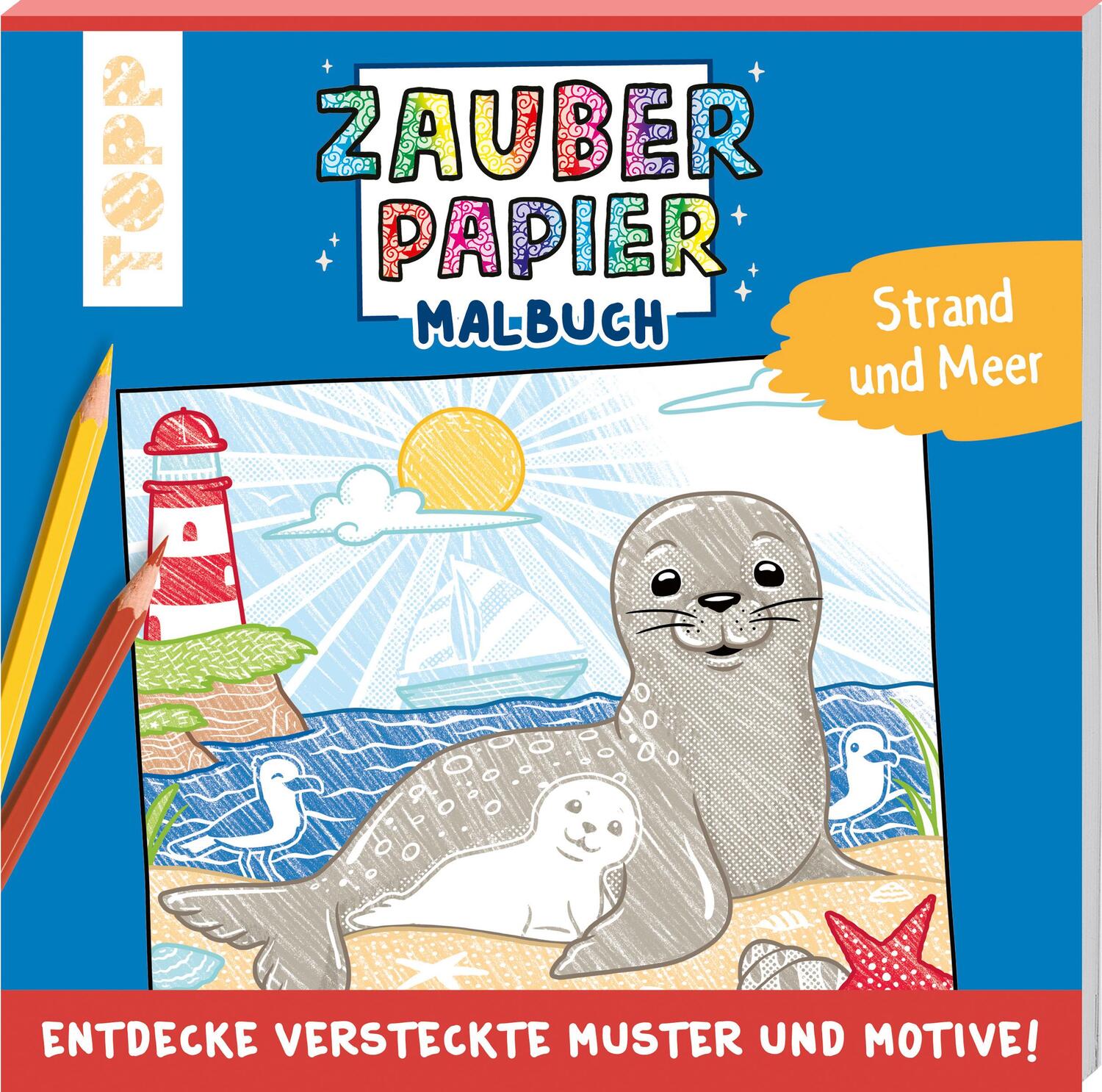 Cover: 9783735890733 | Zauberpapier Malbuch Strand und Meer | Natascha Pitz | Taschenbuch