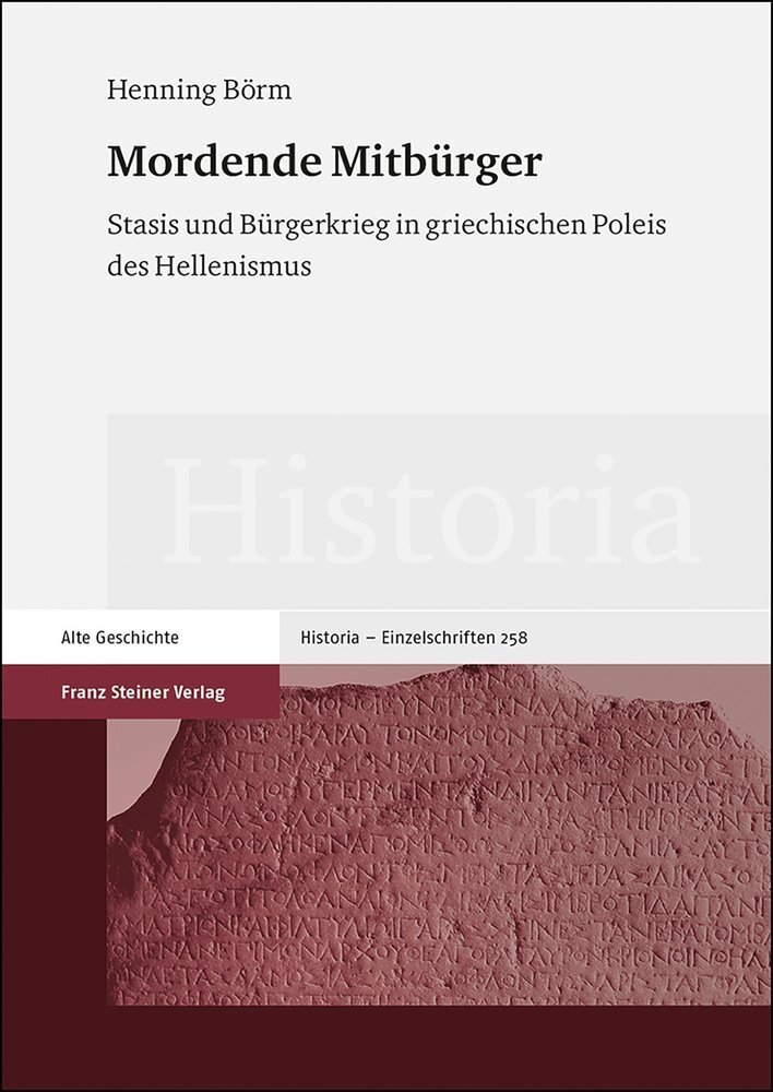 Cover: 9783515123112 | Mordende Mitbürger | Henning Börm | Buch | 362 S. | Deutsch | 2019