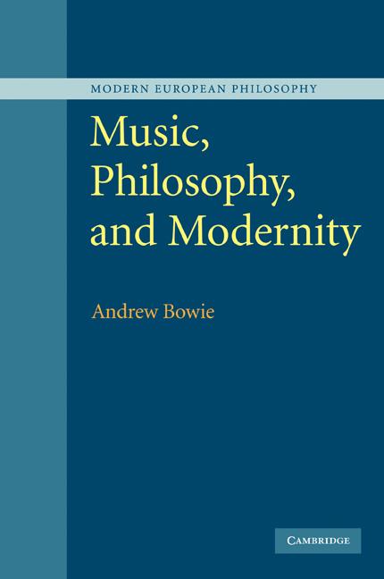 Cover: 9780521107822 | Music, Philosophy, and Modernity | Andrew Bowie (u. a.) | Taschenbuch