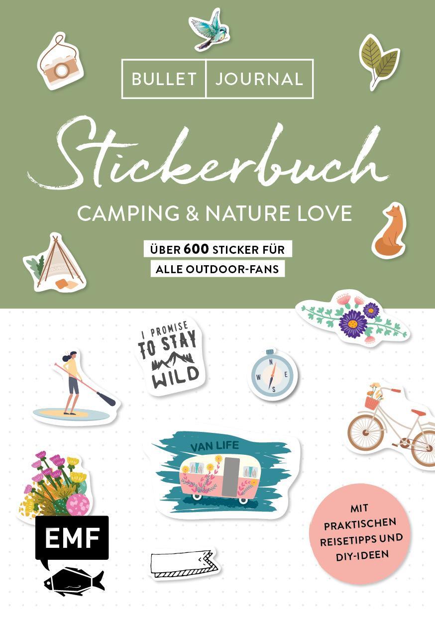 Cover: 9783745910070 | Bullet Journal Stickerbuch - Camping & Nature Love - Über 600...