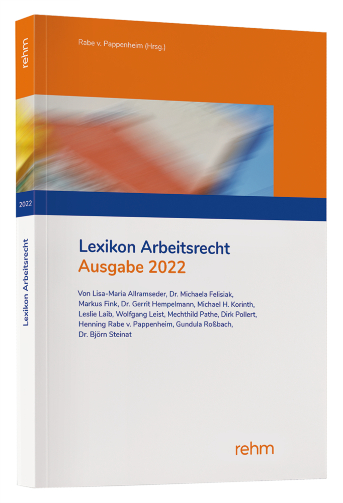Cover: 9783807327945 | Lexikon Arbeitsrecht 2022 | Lisa-Maria Allramseder (u. a.) | Buch
