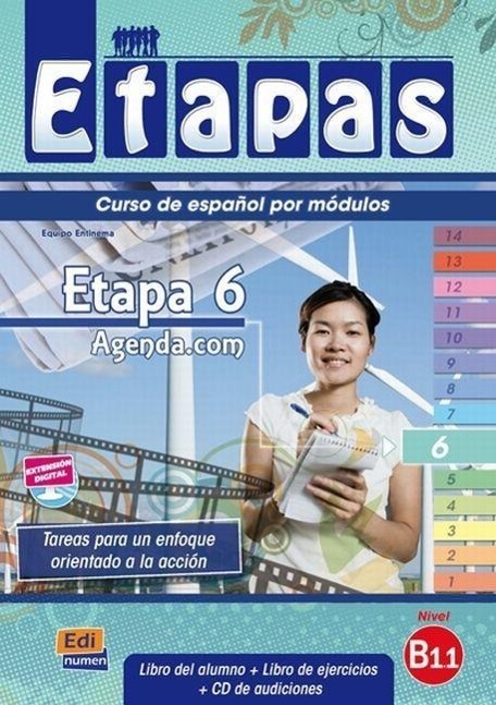 Cover: 9788498481853 | Etapas Level 6 Agenda.com - Libro del Alumno/Ejercicios + CD | Buch