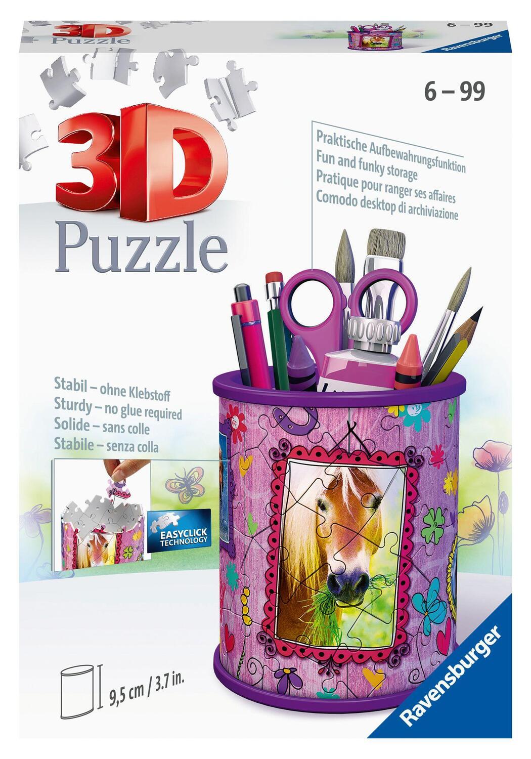 Cover: 4005556111756 | Ravensburger 3D Puzzle 11175 - Utensilo Pferde - 54 Teile -...