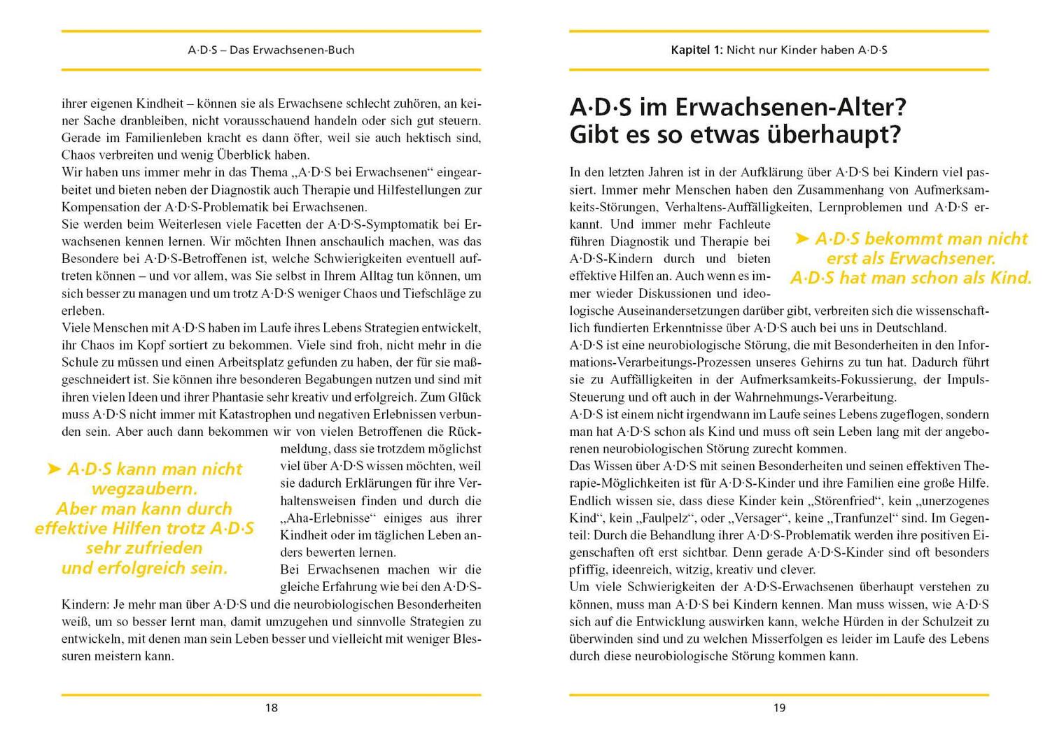 Bild: 9783934333062 | A. D. S. ( ADS). Das Erwachsenen-Buch | Dieter Claus (u. a.) | Buch