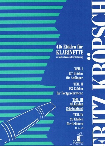 Cover: 9790500330585 | 40 Etüden zur Modulation für Klarinette | Friedrich Kröpsch | Buch