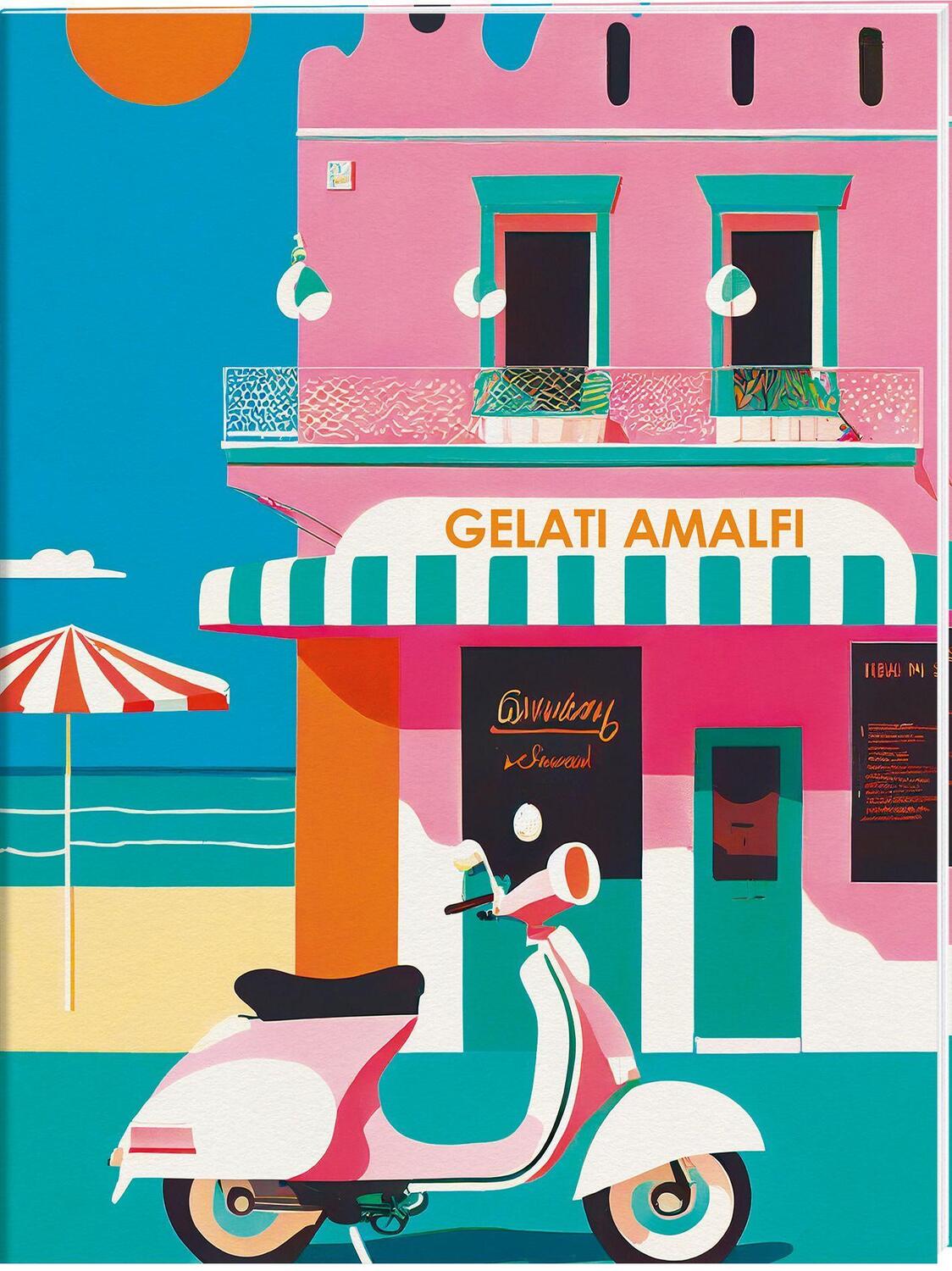 Cover: 4250915936222 | Amalfi Großes Notizheft Motiv Gelati Amalfi | Format Din A5 | 48 S.