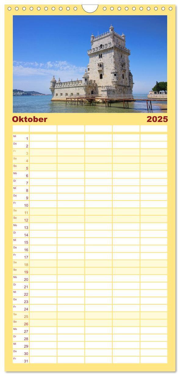 Bild: 9783457119150 | Familienplaner 2025 - Portugal mit 5 Spalten (Wandkalender, 21 x 45...