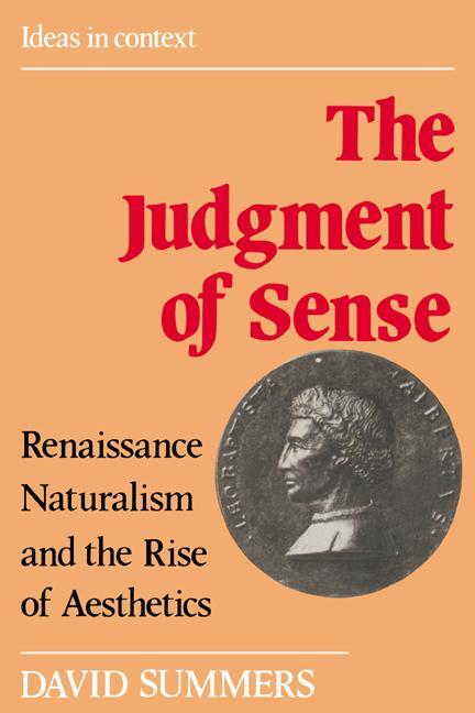 Cover: 9780521386319 | The Judgment of Sense | David Summers | Taschenbuch | Paperback | 2007