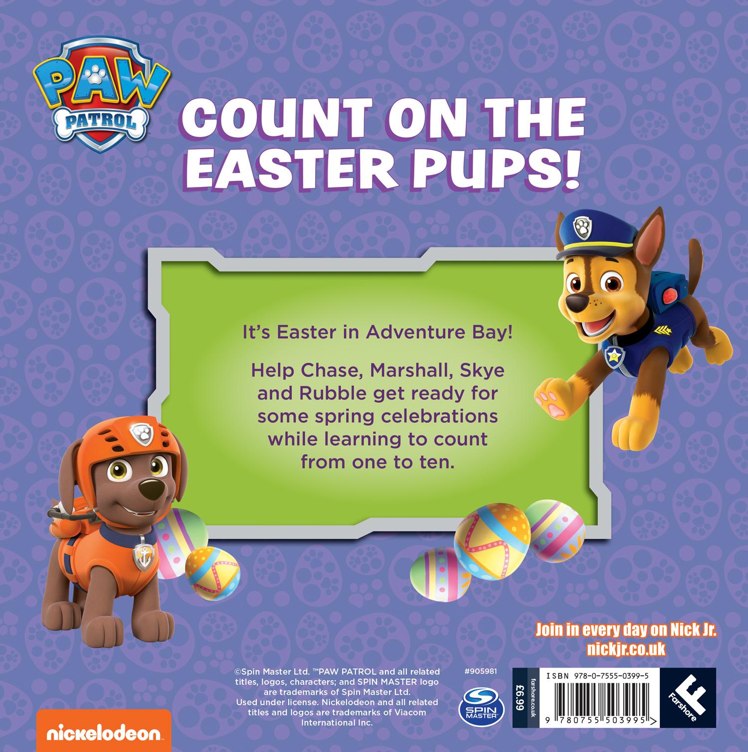 Rückseite: 9780755503995 | PAW Patrol Picture Book - Count On The Easter Pups! | Paw Patrol