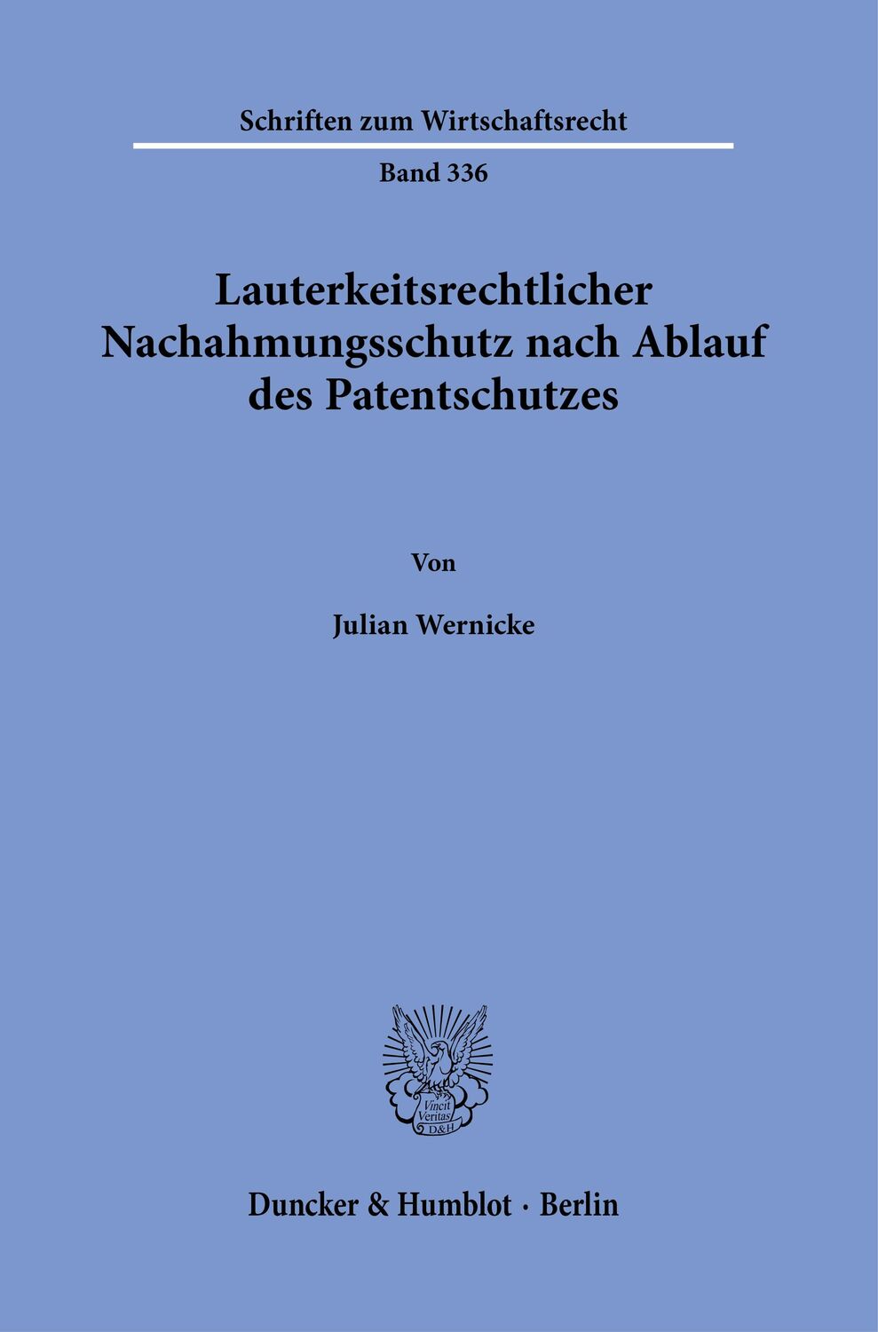 Cover: 9783428186051 | Lauterkeitsrechtlicher Nachahmungsschutz nach Ablauf des...