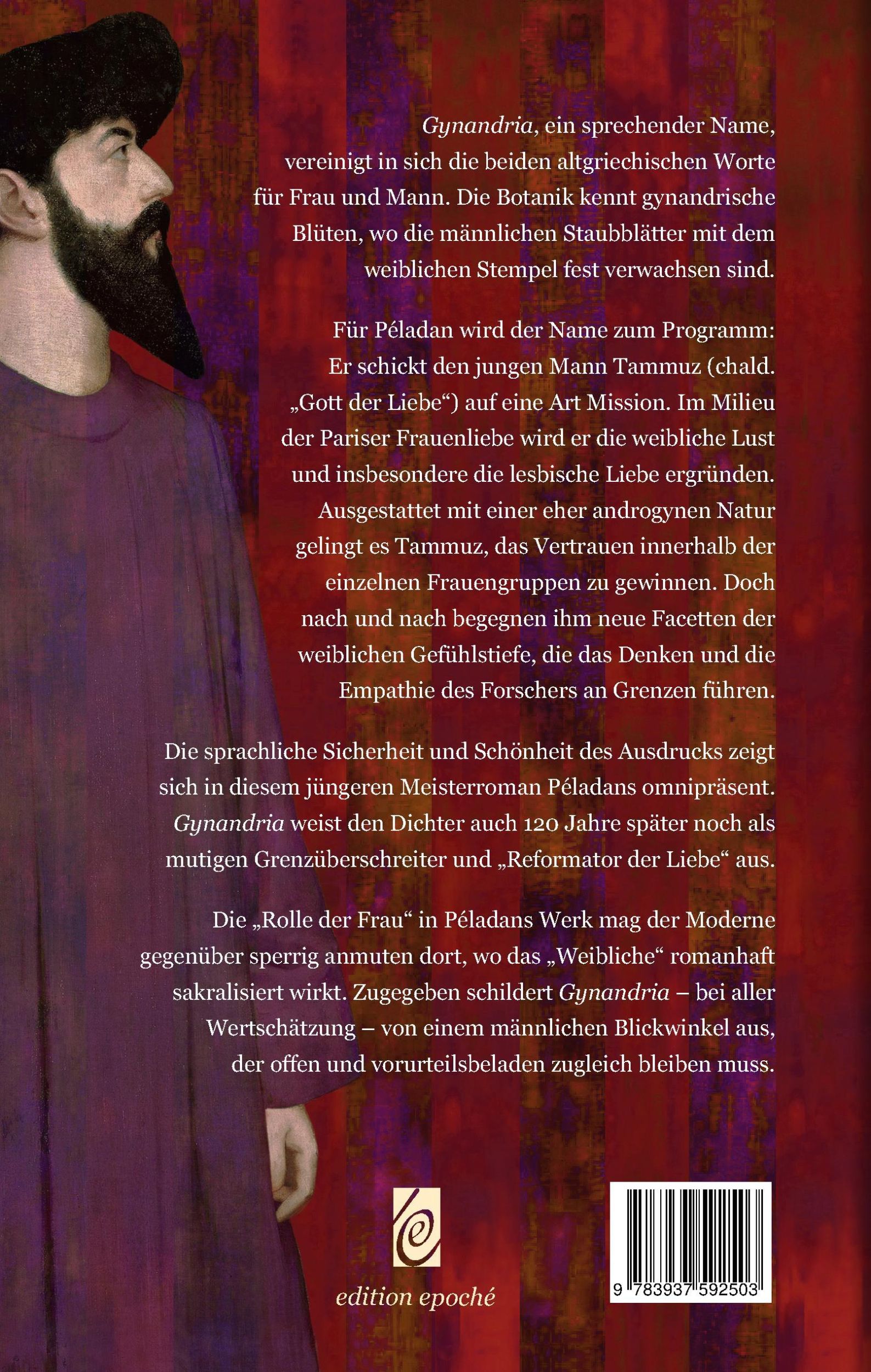 Rückseite: 9783937592503 | Gynandria | Roman zur Frauenliebe | Joséphin Péladan | Taschenbuch