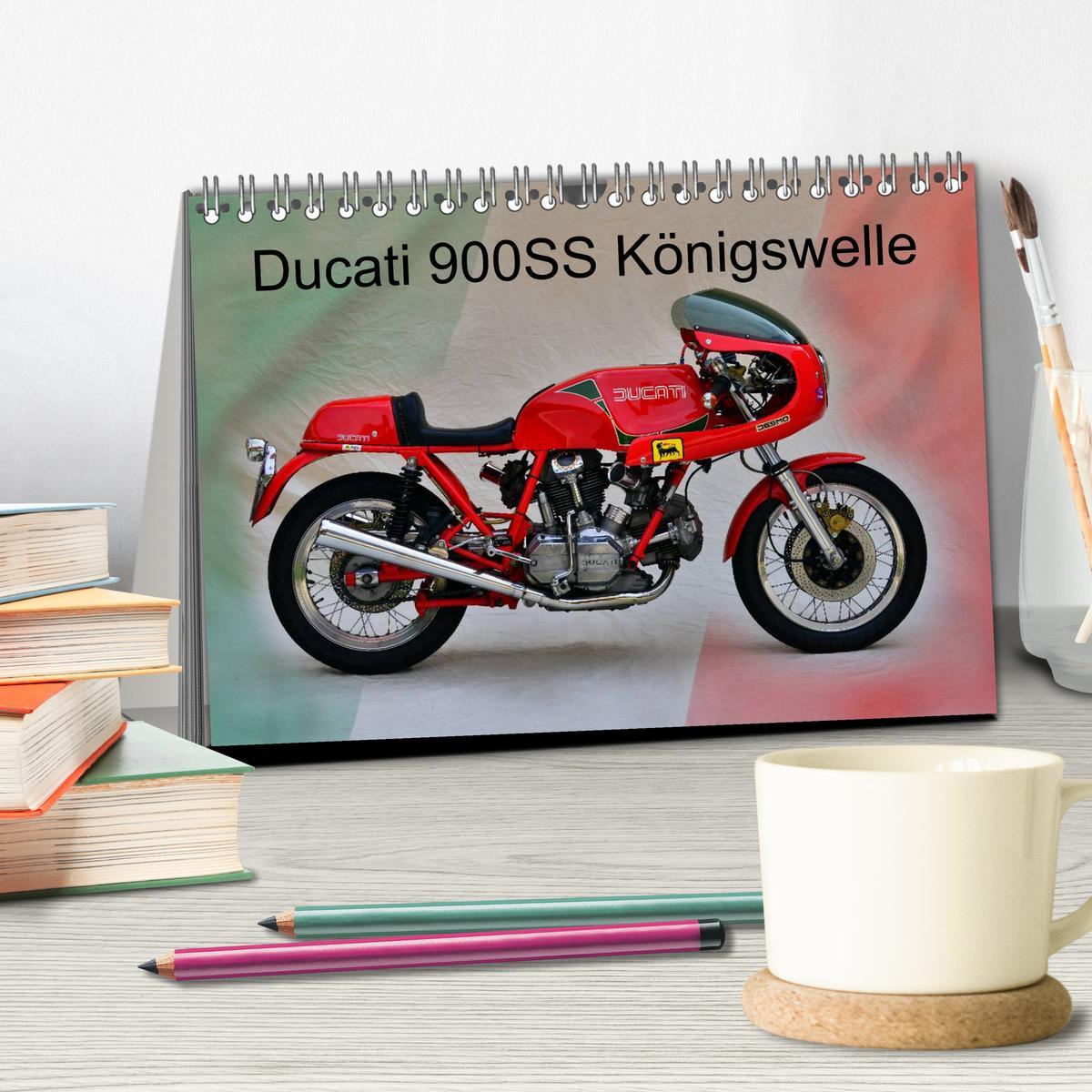 Bild: 9783435687688 | Ducati 900SS Königswelle (Tischkalender 2025 DIN A5 quer), CALVENDO...