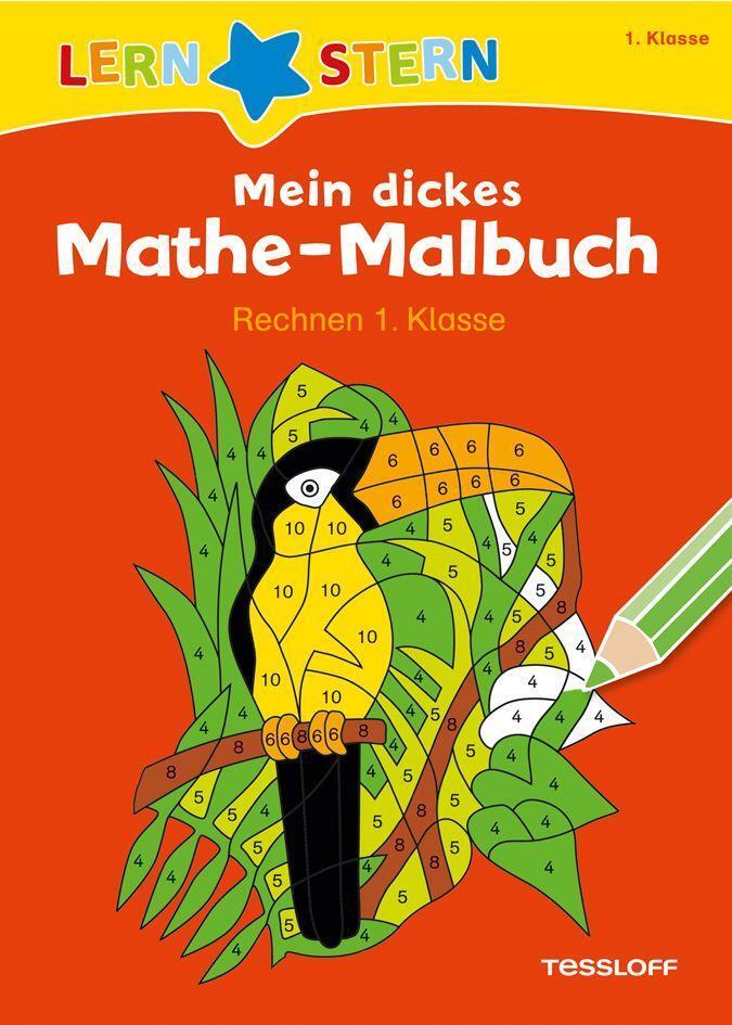 Cover: 9783788675110 | Mein dickes Mathe-Malbuch. Rechnen 1. Klasse | Sabine Schwertführer