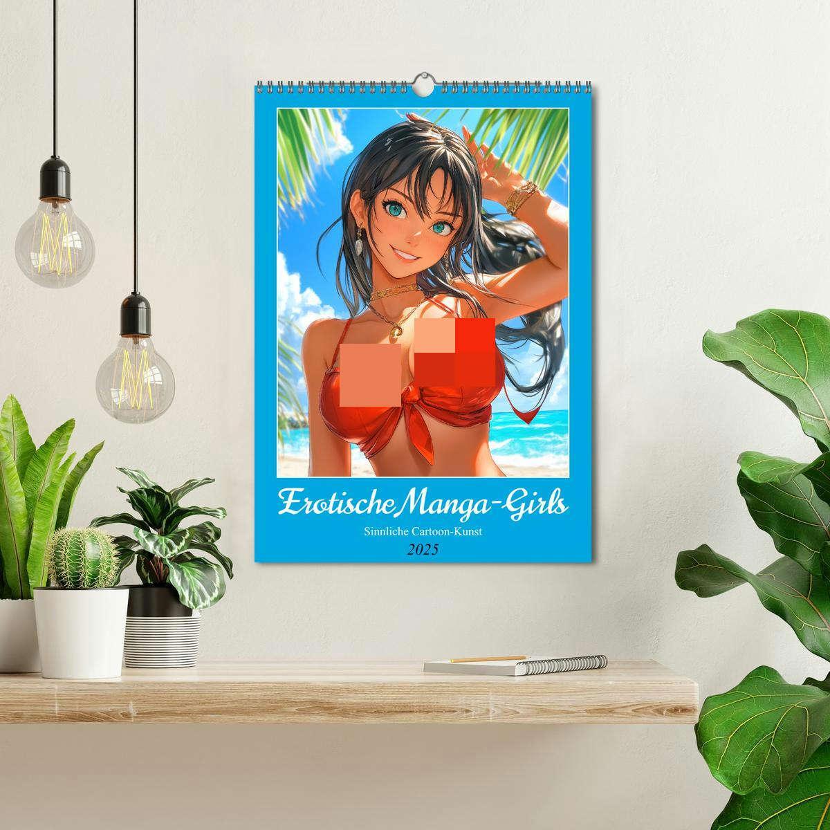 Bild: 9783457204795 | Erotische Manga-Girls. Sinnliche Cartoon-Kunst (Wandkalender 2025...