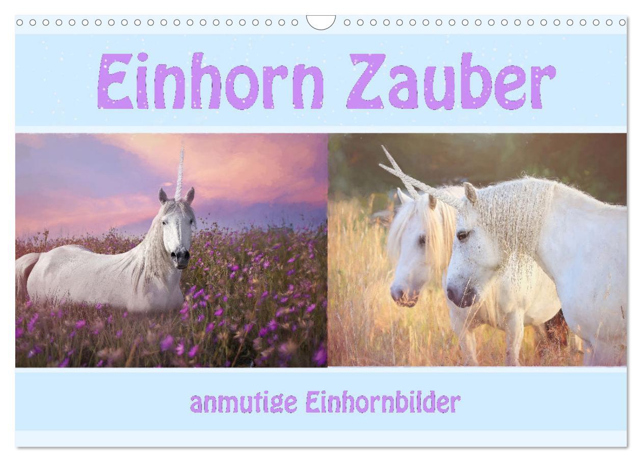 Cover: 9783383960000 | Einhorn Zauber - anmutige Einhornbilder (Wandkalender 2025 DIN A3...