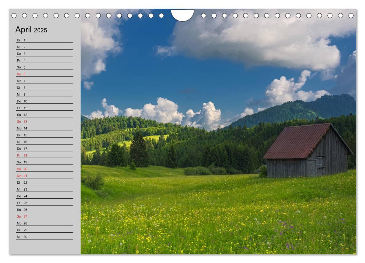 Bild: 9783435216680 | Tannheimer Tal (Wandkalender 2025 DIN A4 quer), CALVENDO...