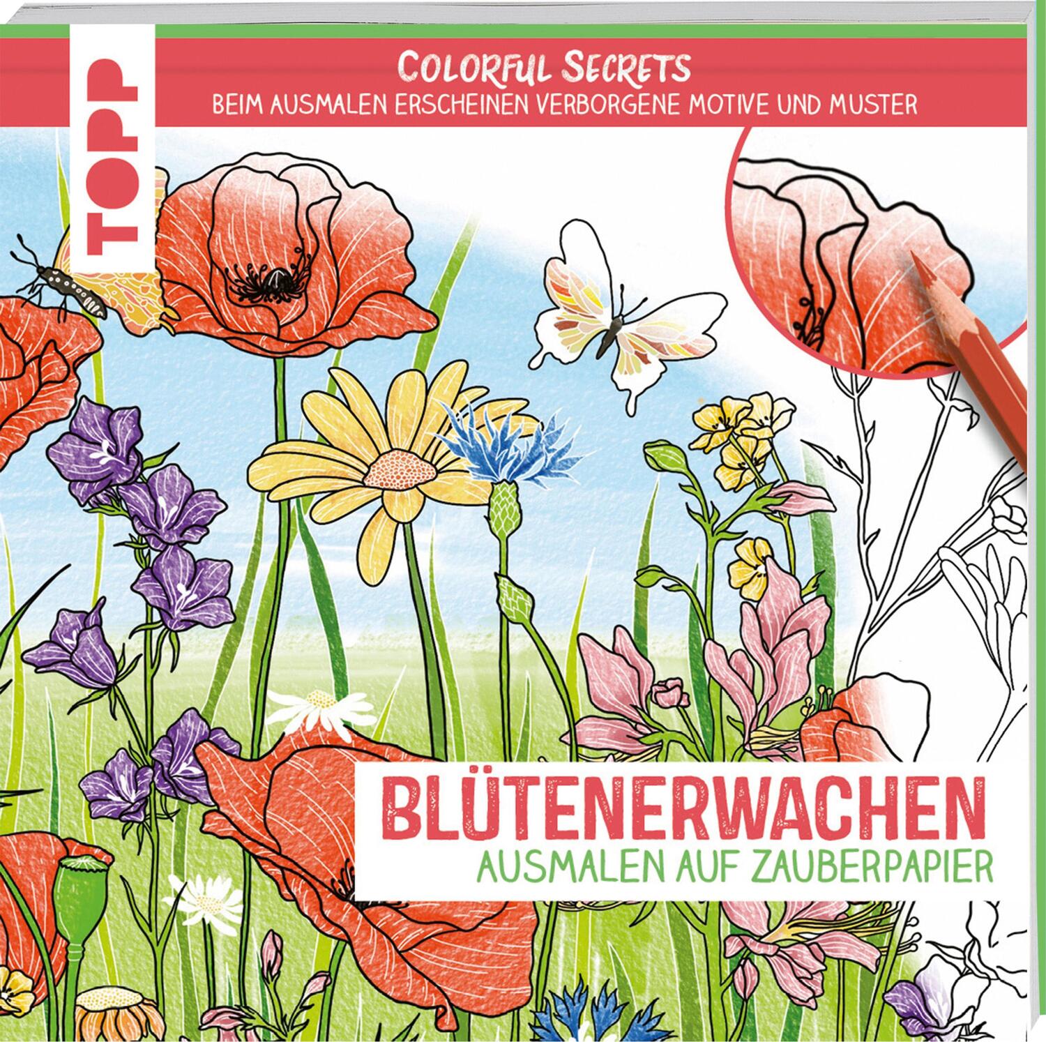 Cover: 9783735880550 | Colorful Secrets - Blütenerwachen (Ausmalen auf Zauberpapier) | Zihm
